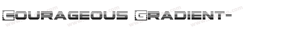 Courageous Gradient字体转换